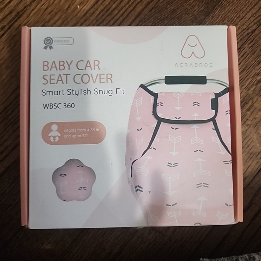 Acrabros Pink Baby Car Seat Cover